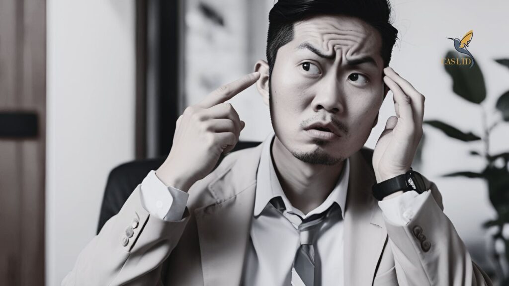 A man in a shirt and tie trying to decipher the next best steps as he takes into consideration leadership accountability. PIP can be a strategy.