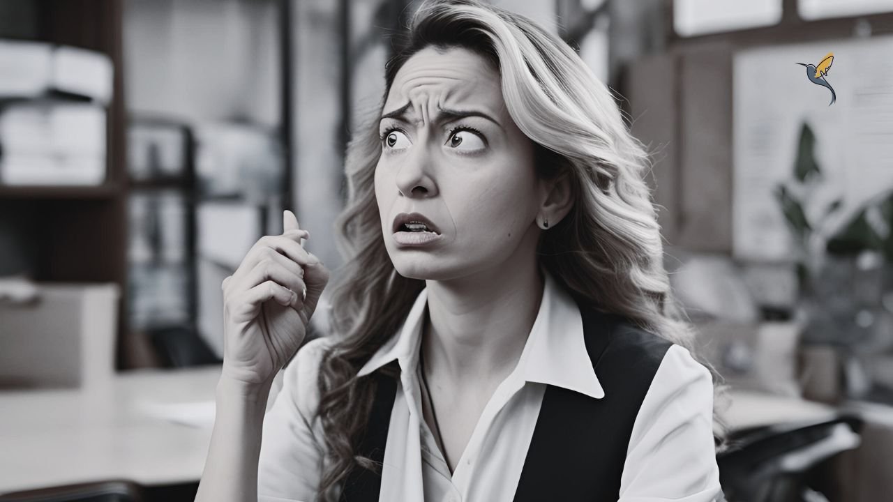 A female business owner with the look of confusion as she decides whether to fit in or stand out - clearly in need of HouseRules