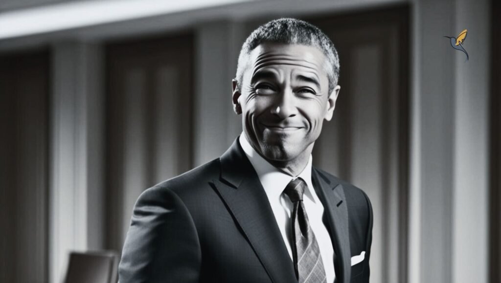 A businessman giving a charismatic wink from knowing the 3 common but questionable promotion steps to exposing flawed workplace culture